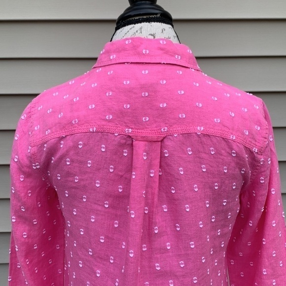 Talbots pink linen popover - Picture 7 of 13